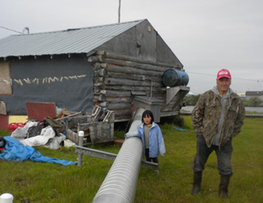 surveying water line