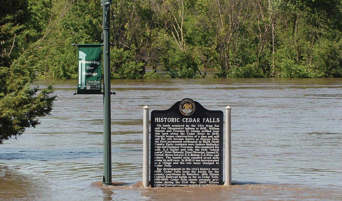 Flood in Cedar Falls